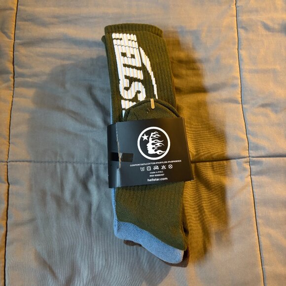 Hellstar Logo Socks (3 Pack) Earth Tone - Picture 3 of 4